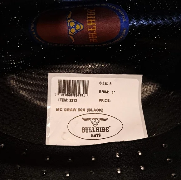 Black Cowboy Hat - Picture 5 of 8